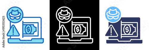 Online Fraud triplestyle icon