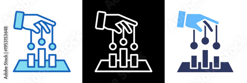 Market Manipulation triplestyle icon