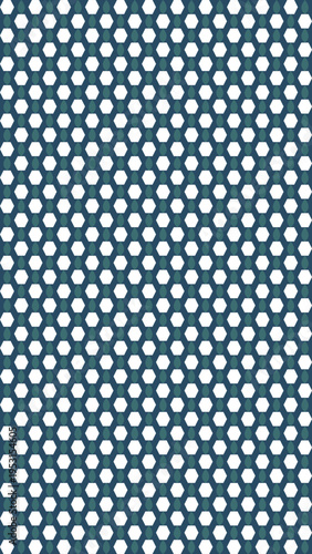 Abstract Hexagonal Pattern on Blue Background vector background