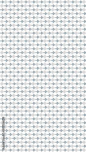 Seamless Geometric Pattern of Gray Circles and Triangles vector background