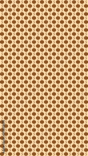 Retro Brown Floral Pattern Background vector background