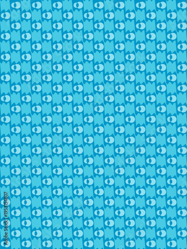 Aqua Pattern with Abstract Shapes vector background