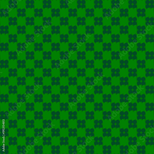 Green Floral Checkered Pattern Background vector background