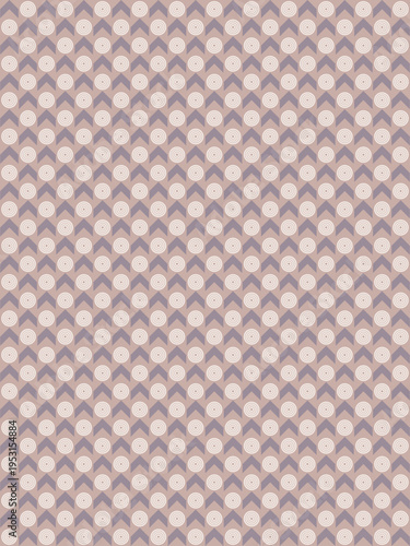 Seamless Circle and Arrow Pattern in Muted Colors vector background