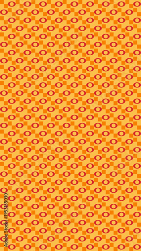 Orange Geometric Pattern Background vector background