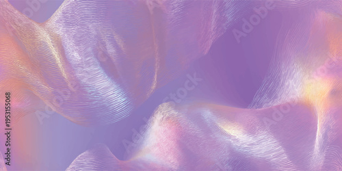 Dynamic purple and orange mesh wireframe wave with glowing light for design, textiles, packaging, and digital branding