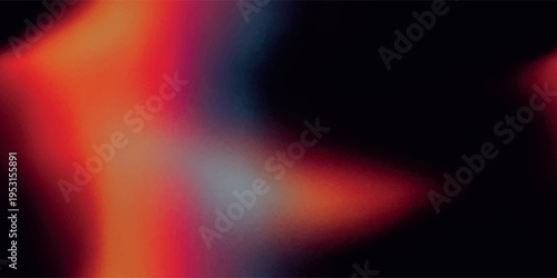 Abstract grainy light leak seamless pattern with warm red and orange glow for cinematic backgrounds and vintage aesthetics.