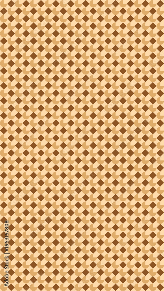 Fototapeta premium Abstract Geometric Diamond Pattern in Earth Tones