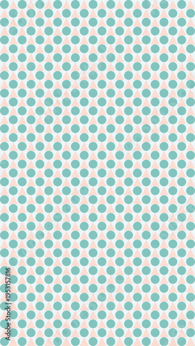 Light Blue Polka Dot Seamless Pattern on Beige
