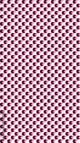 Abstract Geometric Pattern in Shades of Pink