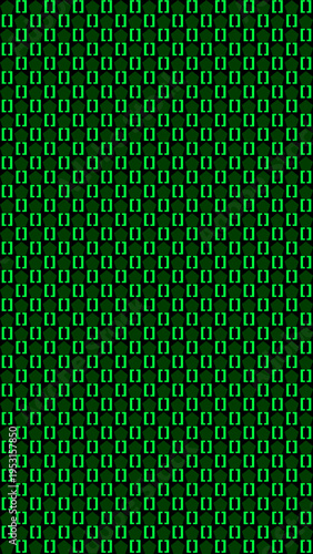 Dark Green Geometric Weave Pattern Background