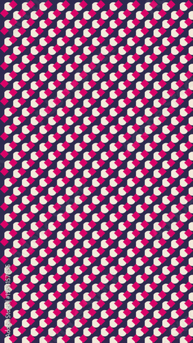 Abstract Seamless Pattern in Purple and Cream