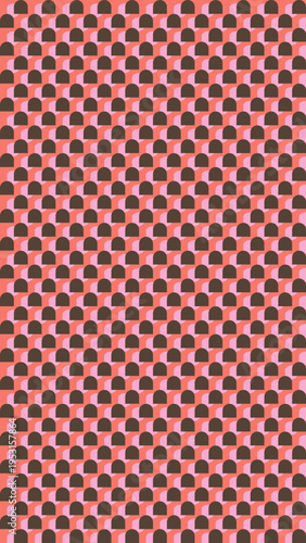 Abstract Brown and Peach Repeating Pattern