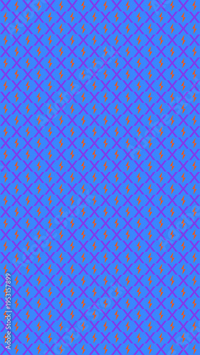 Blue Purple and Gray Seamless Pattern