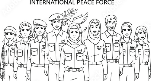 A vintage illustration of a bustling medieval market scene with people and stalls