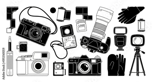 Vintage Photography Equipment Collection.