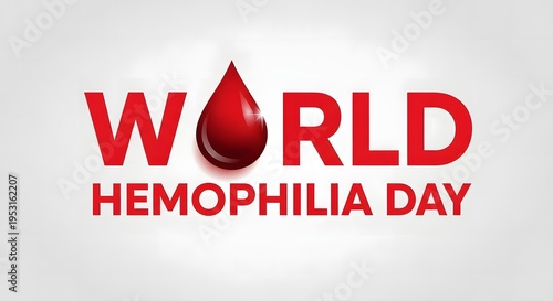 World hemophilia day awareness campaign logo