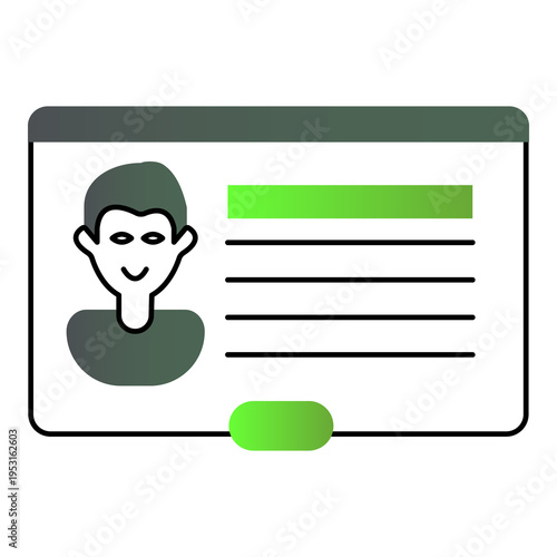Business Contacts Management and Communication Network Vector Icon