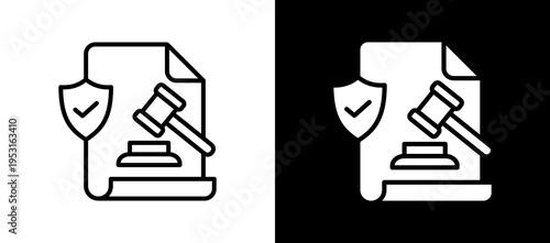 Law Enforcement whiteblack icon