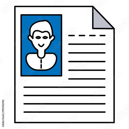 Resume Vector Icon For Job Application