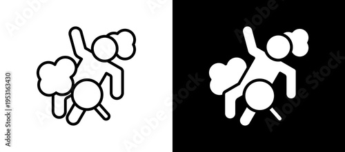 Crime Scene whiteblack icon