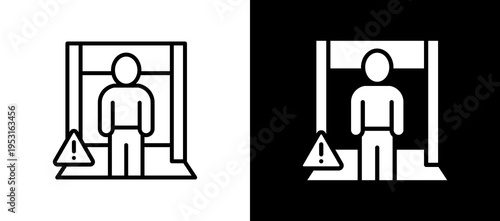 Security Control whiteblack icon