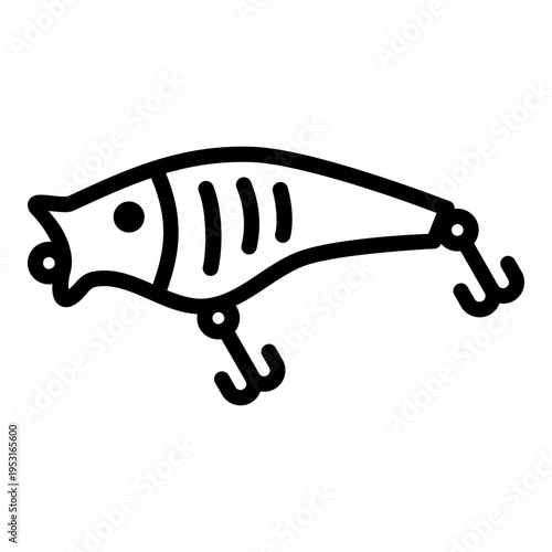 popper fishing lure icon