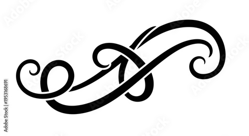 Black and White Celtic Knot Tribal Tattoo Design Vector