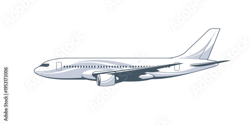 Airplane Commercial Jet Transport Vehicle.