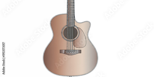 Acoustic Guitar Musical Instrument Closeup.