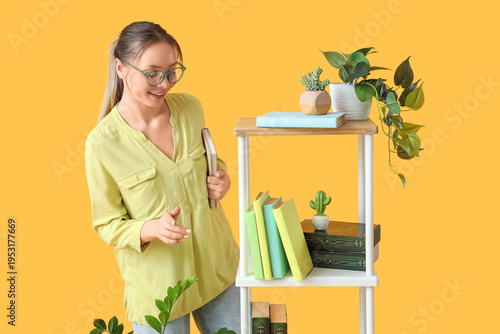 Beautiful young woman with ...