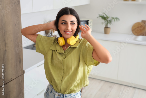 Beautiful young woman with ...