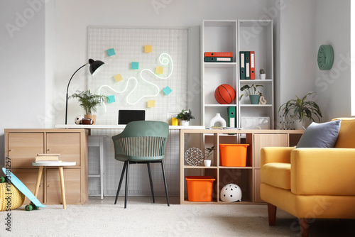 Interior of teenager's room...