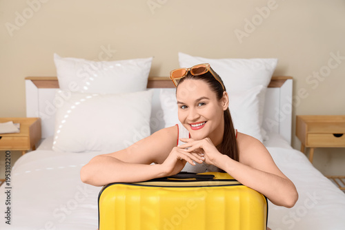 Female tourist with sunglas...