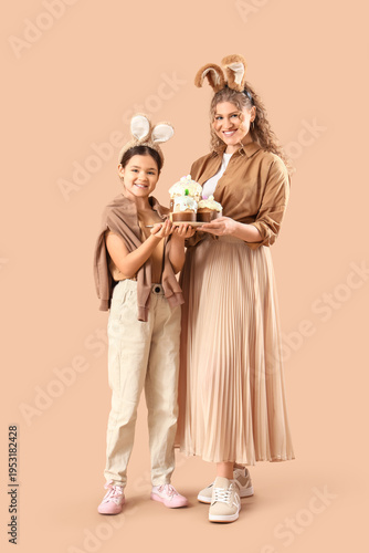 Teenage girl and her mother...