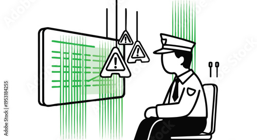 Security Guard Monitoring Data. Security Officer. Data Analysis. Surveillance. Warning Signs.