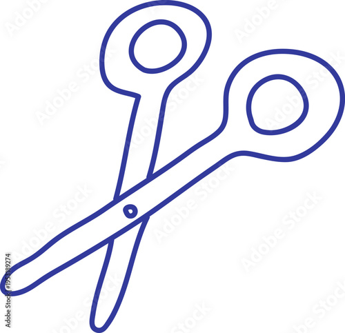 Scissors Crossed Doodle