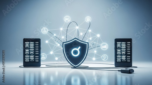 Cyber Security Shield Concept