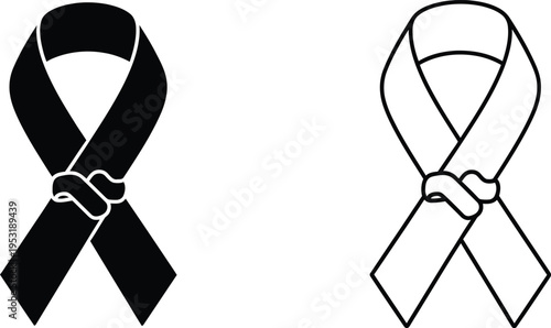 Awareness Ribbon Vector Set Vector