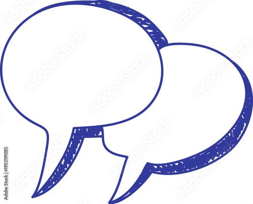 Speech Bubble Overlap Doodle