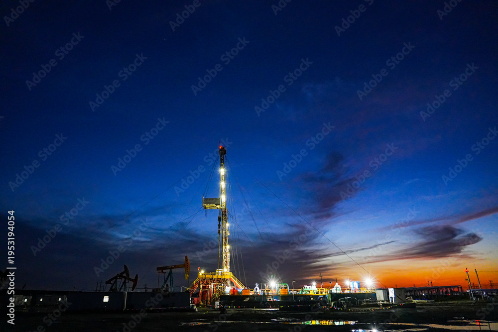 Fototapeta premium Oil pump in the outdoor work