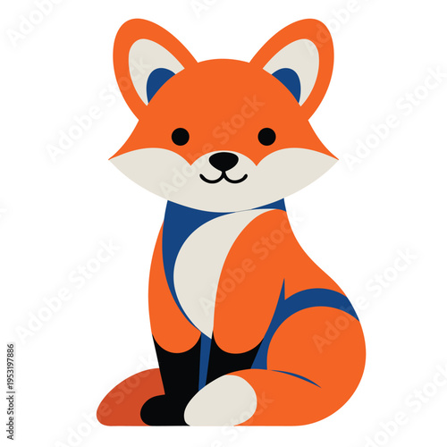 Fox Mascot Vector – Colorful Animal Character Design