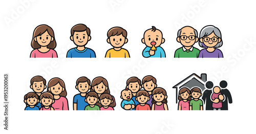 Family Generations Icons