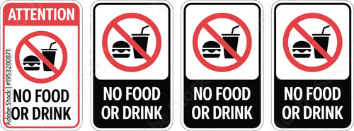 A collection of red and white prohibited traffic signs including no parking, do not enter, and no dogs allowed symbols isolated on a street post to provide safety information and road warnings