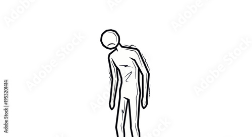 Illustration of a Human Figure Standing.