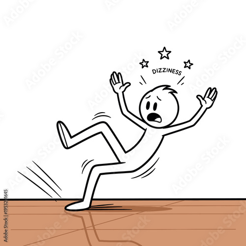 Man Slipping and Falling Down Accidentally.