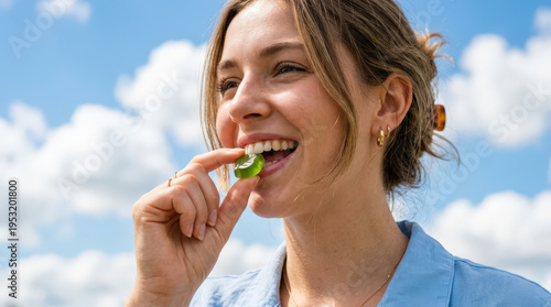 Eating Gummy Vitamins