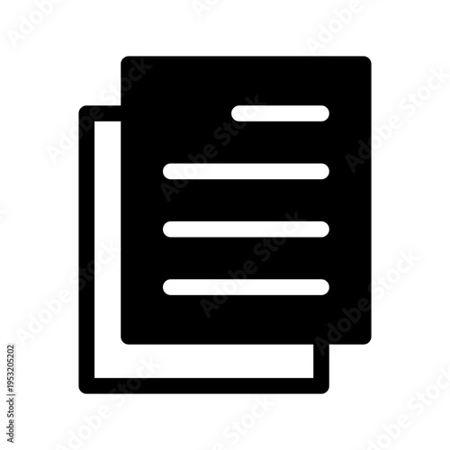 Document Icon Vector Symbol Design Illustration