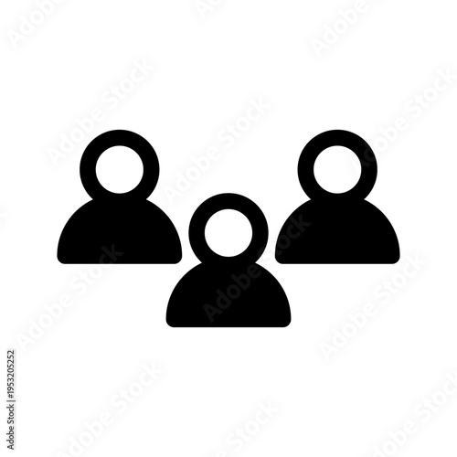 Team Icon Vector Symbol Design Illustration