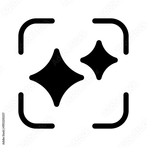 Ai Scan Icon Vector Symbol Design Illustration